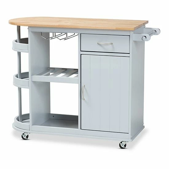 Baxton Studio Donnie Kitchen Bar Cart 1 Baxton Studio Donnie Kitchen Bar Cart
