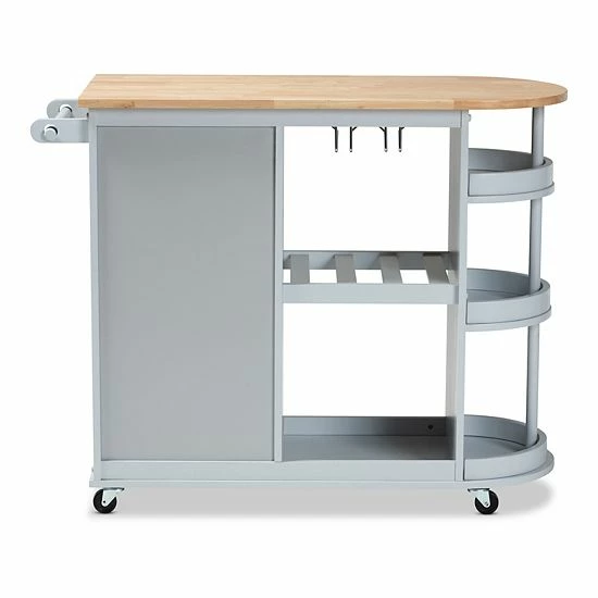 Baxton Studio Donnie Kitchen Bar Cart 8 Baxton Studio Donnie Kitchen Bar Cart - Image 8