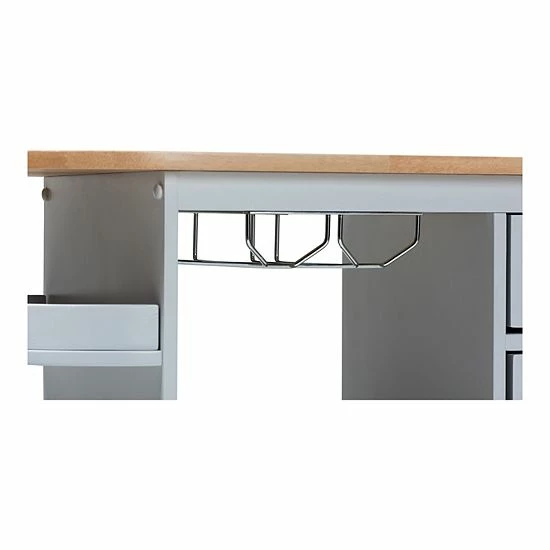 Baxton Studio Donnie Kitchen Bar Cart 12 Baxton Studio Donnie Kitchen Bar Cart - Image 12