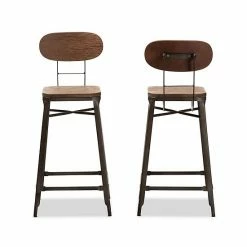 Baxton Studio Varek Rust Bar Stool 2-piece Set -Baxton Studio Sales unnamed file 5804