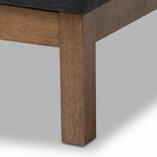 Baxton Studio Louvain Twin Bed Light Gray 5 Baxton Studio Louvain Twin Bed Light Gray - Image 5