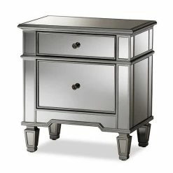 Baxton Studio Sussie Mirrored Nightstand 8 Baxton Studio Sussie Mirrored Nightstand -Baxton Studio Sales unnamed file 5833