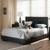 Baxton Studio Atlas Faux Leather Full Platform Bed