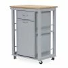 Baxton Studio Yonkers Kitchen Cart