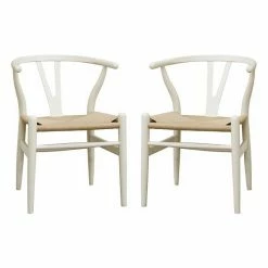 Baxton Studio Wishbone Chair White