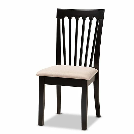 Baxton Studio Lore Dining Table & Chair 7-piece Set Gray Dark Brown Baxton Studio Lore Dining Table & Chair 7-piece Set Gray Dark Brown -Baxton Studio Sales unnamed file 5871