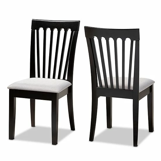 Baxton Studio Minette Dining Chair 2-piece Set 1 Baxton Studio Minette Dining Chair 2-piece Set