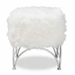 Baxton Studio Celia Faux Fur Ottoman -Baxton Studio Sales unnamed file 5917