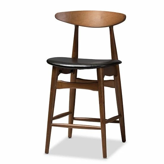 Baxton Studio Mid-Century Two-toned Stool & Table Pub 5-piece Set 2 Baxton Studio Mid-Century Two-toned Stool & Table Pub 5-piece Set - Image 2