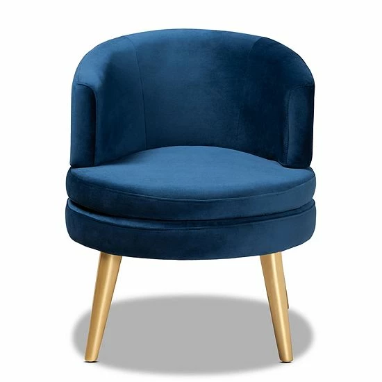 Baxton Studio Baptiste Chair Gray Gold 3 Baxton Studio Baptiste Chair Gray Gold - Image 3