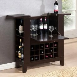Baxton Studio Modesto Dry Bar & Wine Cabinet