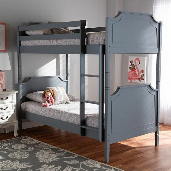 Baxton Studio Mariana Twin Bunk Bed 2 Baxton Studio Mariana Twin Bunk Bed - Image 2