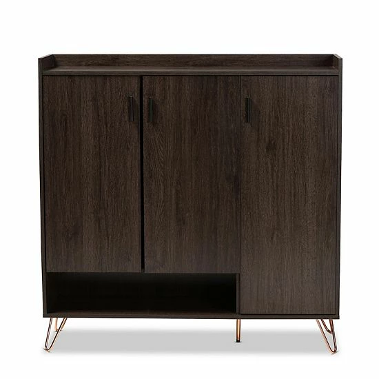Baxton Studio Baldor Shoe Cabinet Floor Decor 3 Baxton Studio Baldor Shoe Cabinet Floor Decor - Image 3