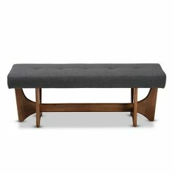 Baxton Studio Theo Padded Bench Gray -Baxton Studio Sales unnamed file 6035