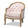 Baxton Studio Genevieve Light Pink Chair