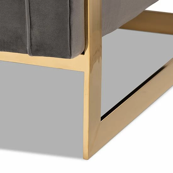 Baxton Studio Ambra Chair Navy 6 Baxton Studio Ambra Chair Navy - Image 6