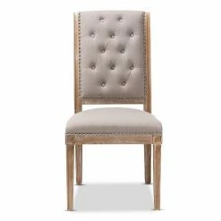 Baxton Studio Charmant Beige Dining Chair