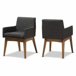 Baxton Studio Mid-Century Arm Dining Chair 2-piece Set Dark Gray 8 Baxton Studio Mid-Century Arm Dining Chair 2-piece Set Dark Gray -Baxton Studio Sales unnamed file 6075