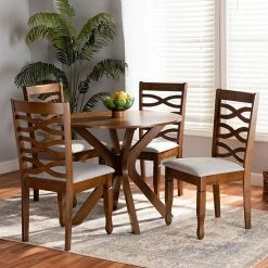 Baxton Studio Mila Dining Table & Chair 5-piece Set 6 Baxton Studio Mila Dining Table & Chair 5-piece Set -Baxton Studio Sales unnamed file 6102