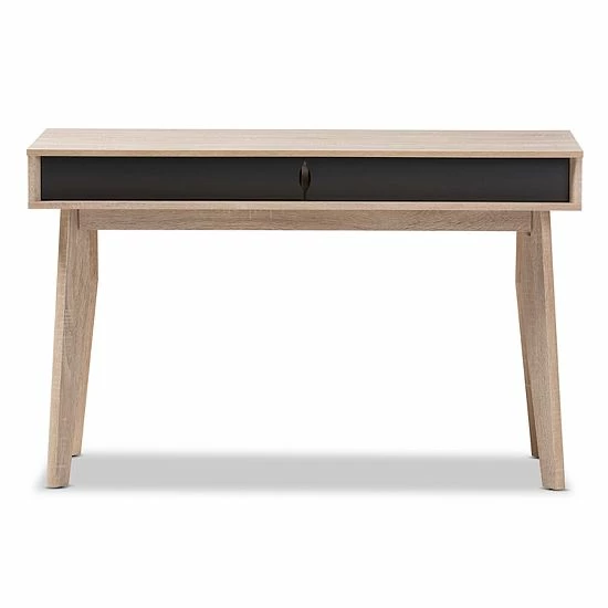 Baxton Studio Fella 2-Drawer Desk 2 Baxton Studio Fella 2-Drawer Desk - Image 2