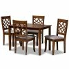 Baxton Studio Celina Dining Table & Chair 5-piece Set