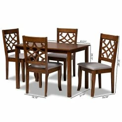 Baxton Studio Celina Dining Table & Chair 5-piece Set 15 Baxton Studio Celina Dining Table & Chair 5-piece Set -Baxton Studio Sales unnamed file 6119