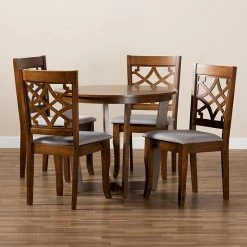 Baxton Studio Tricia Dining Table & Chair 5-piece Set -Baxton Studio Sales unnamed file 6126