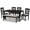 Baxton Studio Dori Dining Table & Chair 6-piece Set