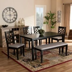 Baxton Studio Dori Dining Table & Chair 6-piece Set 13 Baxton Studio Dori Dining Table & Chair 6-piece Set -Baxton Studio Sales unnamed file 6133