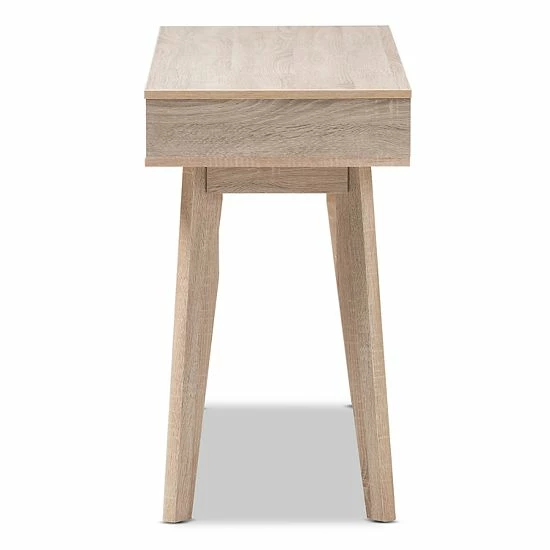 Baxton Studio Fella 2-Drawer Desk 5 Baxton Studio Fella 2-Drawer Desk - Image 5
