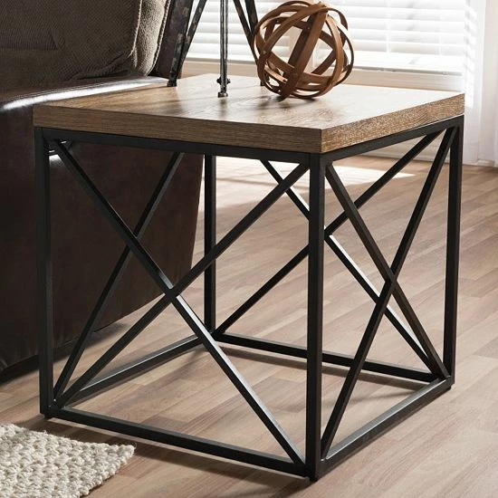 Baxton Studio Holden Industrial End Table 1 Baxton Studio Holden Industrial End Table