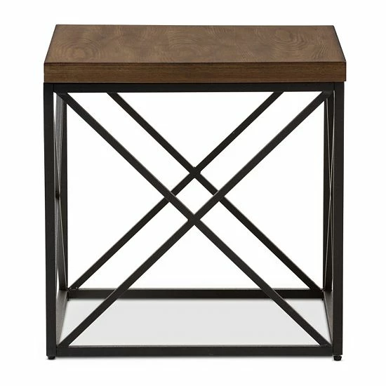 Baxton Studio Holden Industrial End Table 2 Baxton Studio Holden Industrial End Table - Image 2