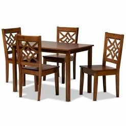Baxton Studio Nicolette Dining 5-piece Set Dark Brown Walnut 19 Baxton Studio Nicolette Dining 5-piece Set Dark Brown Walnut -Baxton Studio Sales unnamed file 6171