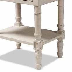 Baxton Studio Lenore White Nightstand 8 Baxton Studio Lenore White Nightstand -Baxton Studio Sales unnamed file 6194