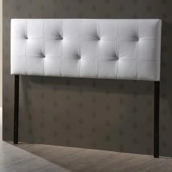 Baxton Studio Kirchem Upholstered Headboard White 7 Baxton Studio Kirchem Upholstered Headboard White -Baxton Studio Sales unnamed file 620