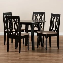 Baxton Studio Heidi Dining Table & Chair 5-piece Set -Baxton Studio Sales unnamed file 6229