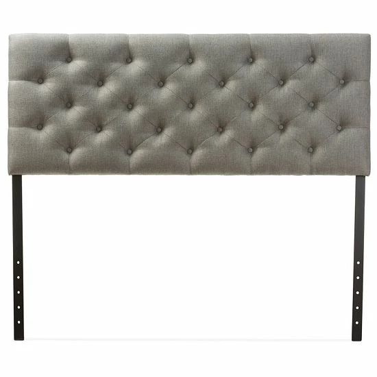 Baxton Studio Viviana Tufted Upholstered Headboard Gray 2 Baxton Studio Viviana Tufted Upholstered Headboard Gray - Image 2