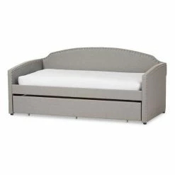 Baxton Studio Lanny Sofa Twin Daybed & Trundle Gray 10 Baxton Studio Lanny Sofa Twin Daybed & Trundle Gray -Baxton Studio Sales unnamed file 6268