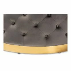 Baxton Studio Sasha Ottoman Gray Gold 10 Baxton Studio Sasha Ottoman Gray Gold -Baxton Studio Sales unnamed file 6313