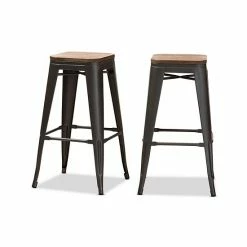 Baxton Studio Henri Bar Stool 2-piece Set -Baxton Studio Sales unnamed file 6329