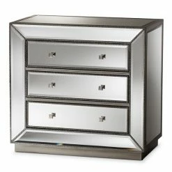Baxton Studio Edeline Mirrored Dresser