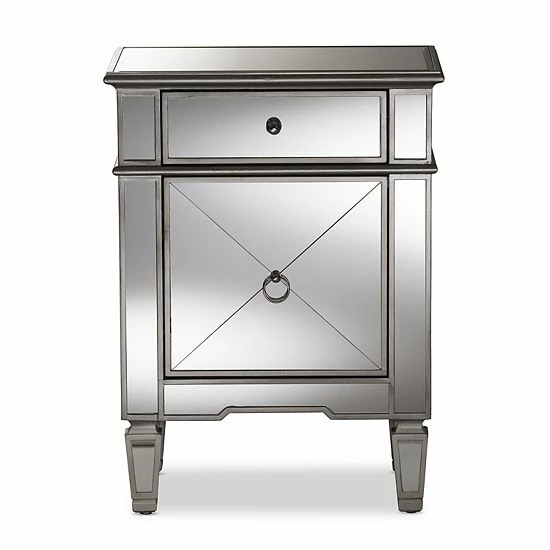 Baxton Studio Claudia Mirrored Nightstand Baxton Studio Claudia Mirrored Nightstand -Baxton Studio Sales unnamed file 6348