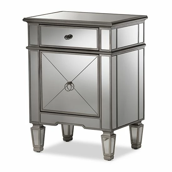 Baxton Studio Claudia Mirrored Nightstand Baxton Studio Claudia Mirrored Nightstand -Baxton Studio Sales unnamed file 6349