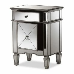 Baxton Studio Claudia Mirrored Nightstand 3 Baxton Studio Claudia Mirrored Nightstand -Baxton Studio Sales unnamed file 6350