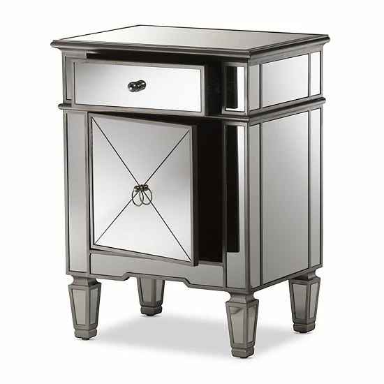 Baxton Studio Claudia Mirrored Nightstand Baxton Studio Claudia Mirrored Nightstand -Baxton Studio Sales unnamed file 6350