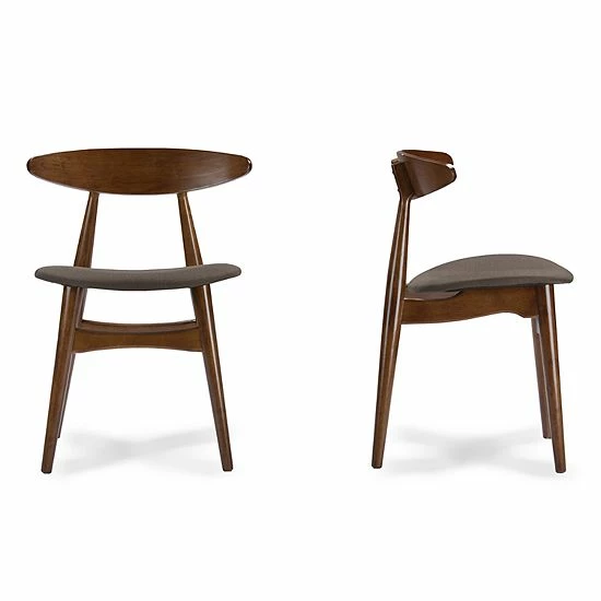 Baxton Studio Flamingo Mid-Century Dining Chair 2-piece Set 2 Baxton Studio Flamingo Mid-Century Dining Chair 2-piece Set - Image 2