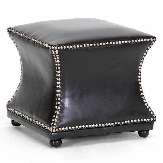 Baxton Studio Ellastone Faux-Leather Ottoman 1 Baxton Studio Ellastone Faux-Leather Ottoman