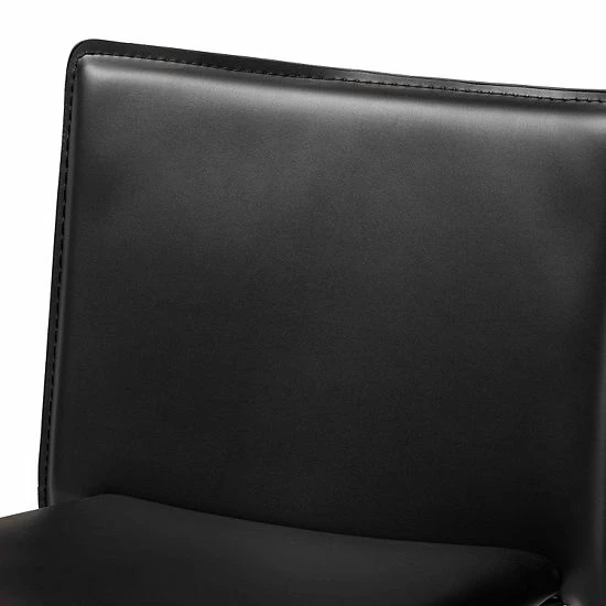 Baxton Studio Malcom Bar Stool 4-piece Set Dark Brown 3 Baxton Studio Malcom Bar Stool 4-piece Set Dark Brown - Image 3