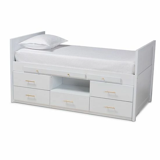 Baxton Studio Mirza Twin Bed 1 Baxton Studio Mirza Twin Bed