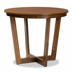 Baxton Studio Alayna Dining Table Dark Brown